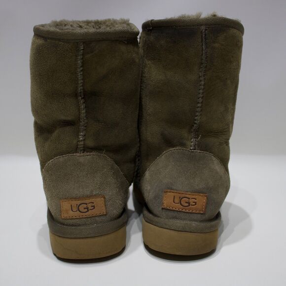 UGG Australia Classic Short II Shearling Winter Boot Bootie Brown Women's Size 8 - Picture 7 of 16